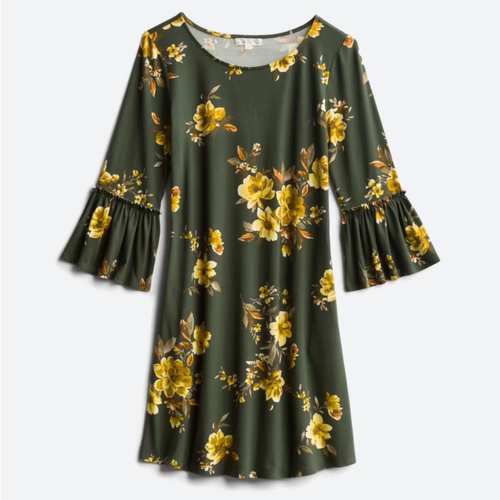Nine Britton Jayden Ruffle Sleeve Knit Dress